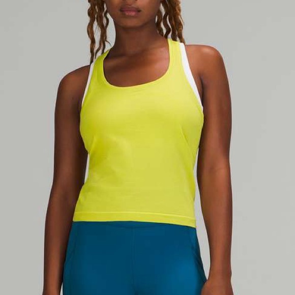 lululemon Swiftly Tech Tank Top Race Length - 6 - Yellow Serpentine YLSR - Picture 3 of 4